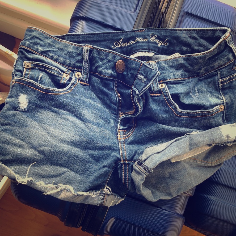 American eagle denim shorts